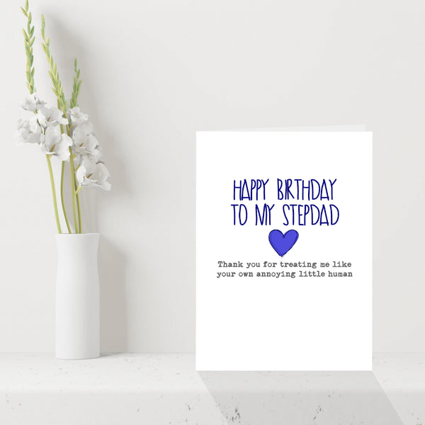 Funny Cute Birthday Card for your Step-dad - Thank You Stepdad – That ...