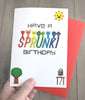 SPRUNKI BIRTHDAY Card - Cute Card for kids