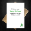 Funny Christmas Card - It's Just a Piece of Card folded in half! - That Card Shop